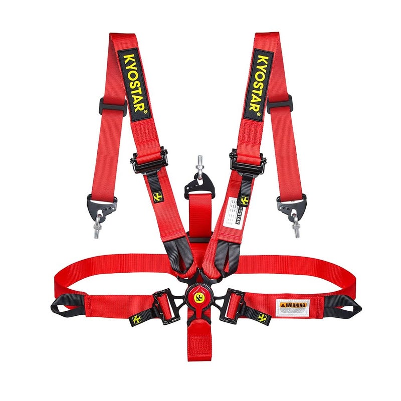 Wuidail 5 Point Harness Seat Belt with 2 Ultra Premium Quality HeavyDuty Soft with Carbon Latch Quick Release for Go Kart UTV  ATV
